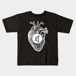 Muted Heart in Love Valentine's by Tobe Fonseca Kids T-Shirt